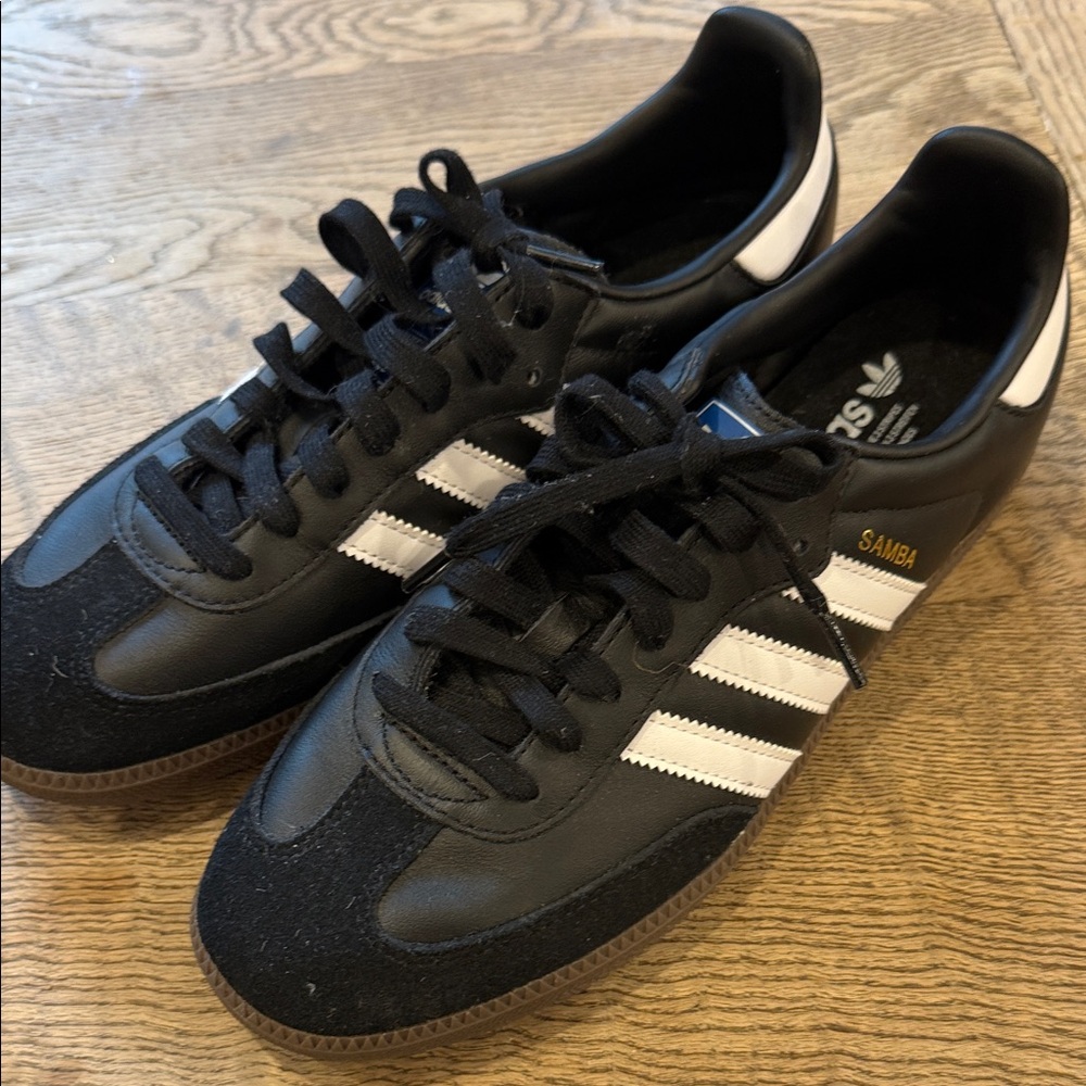 Adidas Samba Black White Gold Men's Sneakers